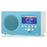 Albergo AM/FM Clock Radio - Blue
