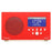 Albergo AM/FM Clock Radio - Red