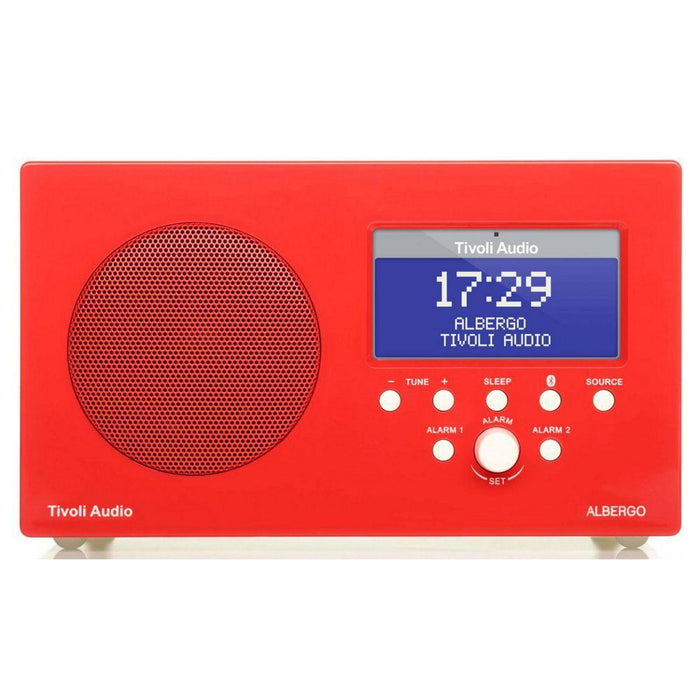 Albergo AM/FM Clock Radio - Red