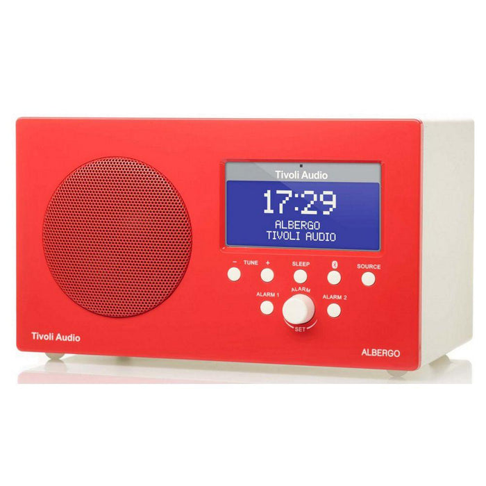 Albergo AM/FM Clock Radio - Red
