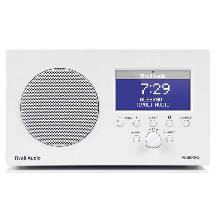 Albergo AM/FM Clock Radio - White