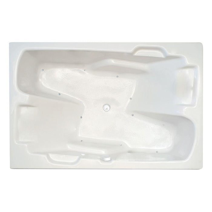Aspen 7248 Air Silver Whirlpool Tub