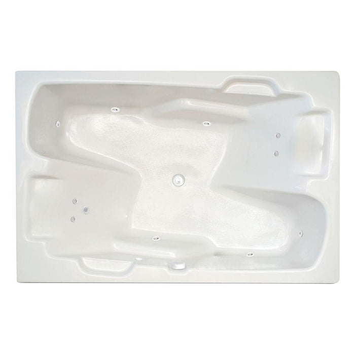 Aspen 7248 Hydro Silver Whirlpool Tub