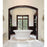 Bello 7239SDFS Air Silver Free Standing Whirlpool Tub with Pedestal & Access Panel