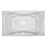 Cascade 7242 Hydro Silver Whirlpool Tub