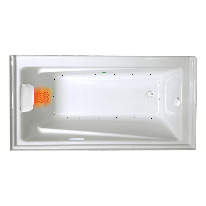 Contempra 6032SKTF Air Gold Whirlpool Tub with Skirt & Tile Flange (Right Hand Drain)