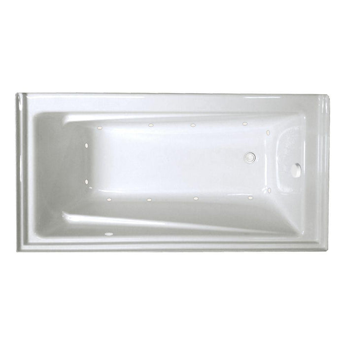 Contempra 6032SKTF Air Silver Whirlpool Tub with Skirt & Tile Flange (Left Hand Drain)