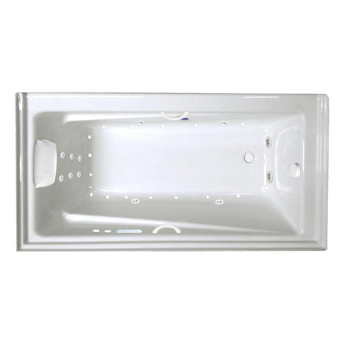 Contempra 6032SKTF Combination Gold Whirlpool Tub with Skirt & Tile Flange (Left Hand Drain)