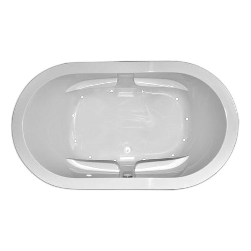 Zen Oval 7242SD Air Silver Whirlpool Tub