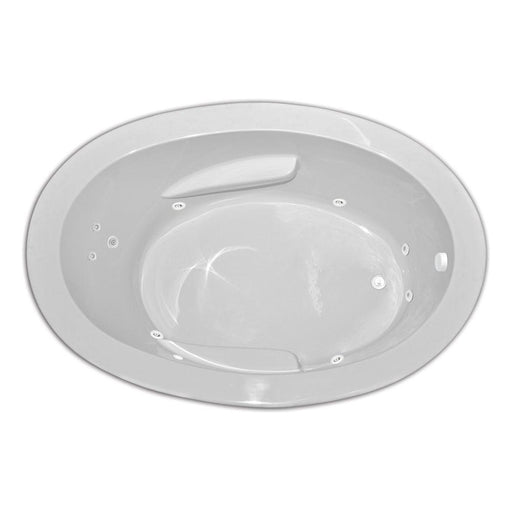 Zen Oval 7242 Hydro Silver Whirlpool Tub