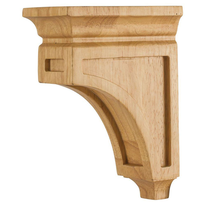 3" x 6" x 8" Mission Style Wood Bar Bracket Corbel