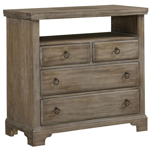 Whiskey Barrel Media Chest