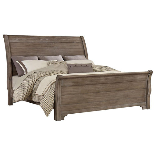 Whiskey Barrel Queen Sleigh Bed